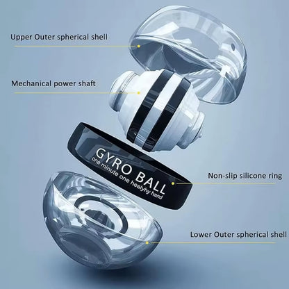 Power Gyro Ball Wrist and Forearm Strengthener Exercise Device Muscle Training Equipment for Fitness and Wellness